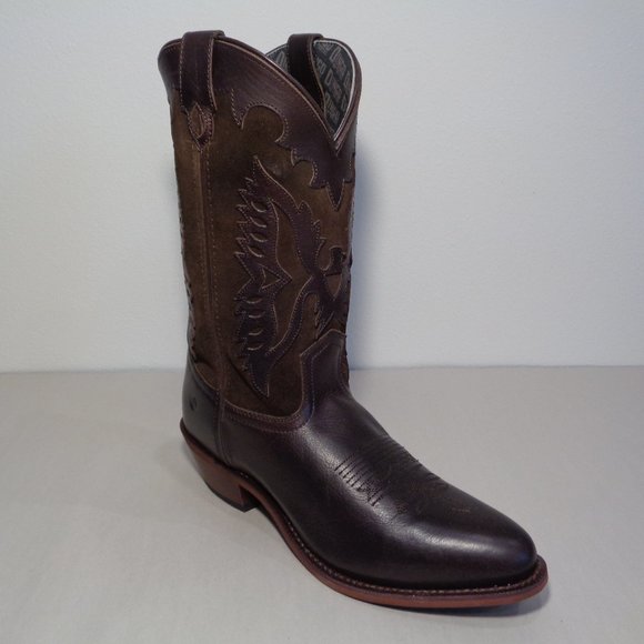 Dingo Size 9 M  SILVERLAKE Brown Leather Cowboy Western Boots New Men's Shoes - Picture 4 of 14